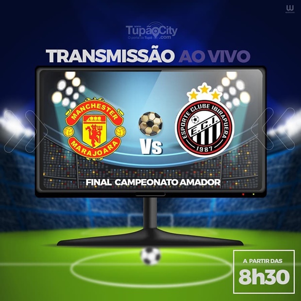 A partir das 8h30 você acompanha AO VIVO no Tupacity a partida entre Ibirapuera e Manchester Marajoara!