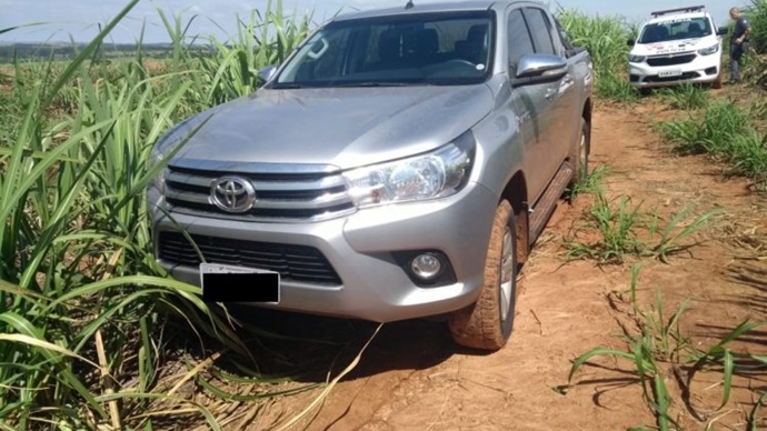 PM de Quatá recupera Hilux, TV e celular da Apple furtados por bandidos