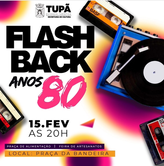 Hoje tem Flash Back anos 80 na Praça da Bandeira; evento gratuito