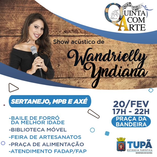 Cantora preparou repertório com sertanejo, MPB e axé