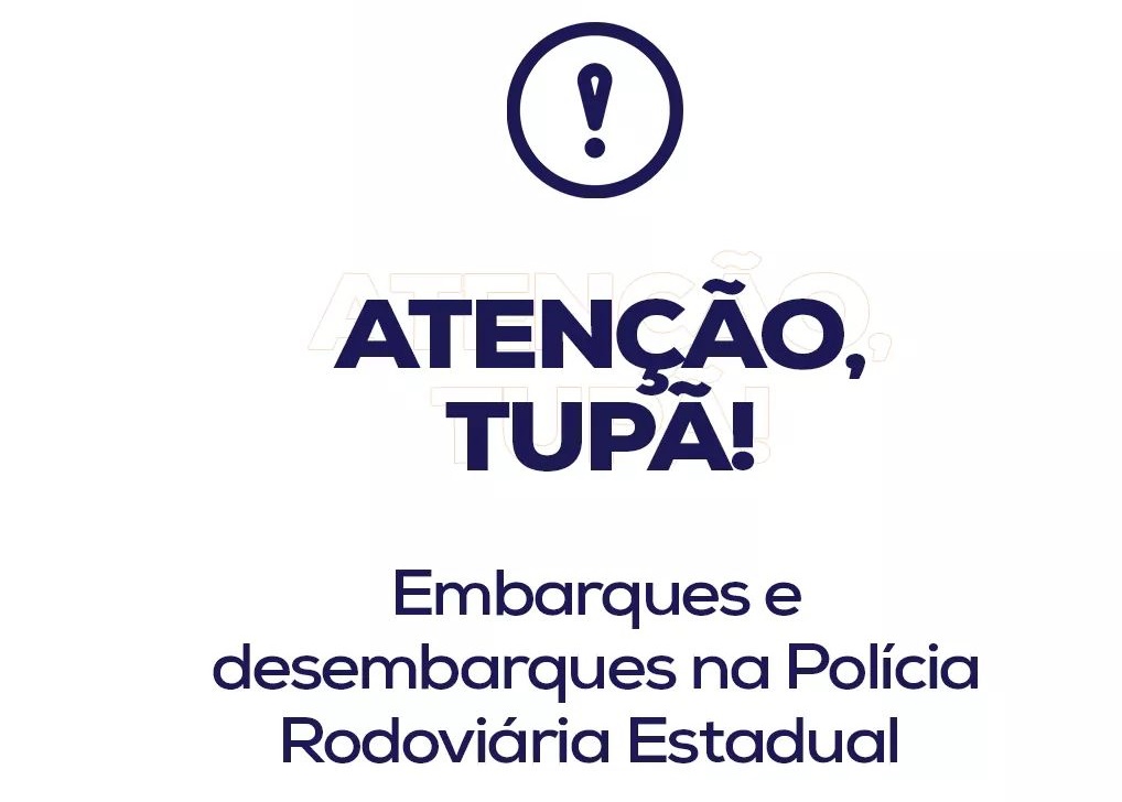 Imagem que era utilizada para divulgar embarque e desembarque