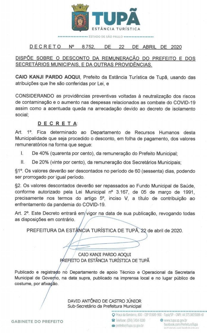 Decreto municipal