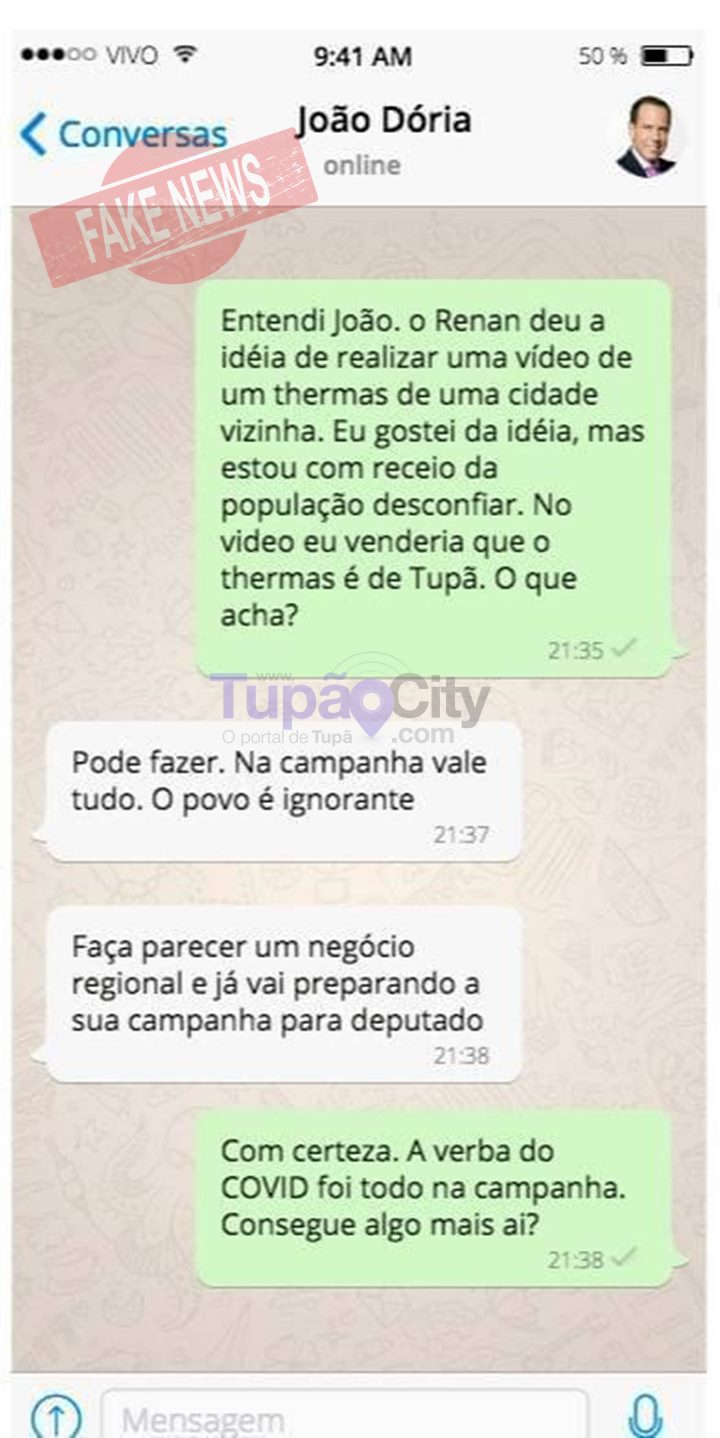 Suposta conversa no whatsapp 2/2