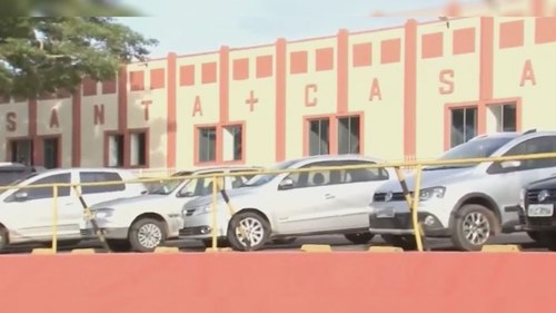 Santa Casa de Tupã está com 55% de pacientes de outras cidades da região ocupando leitos de UTI Covid — Foto: TV TEM/ Reprodução