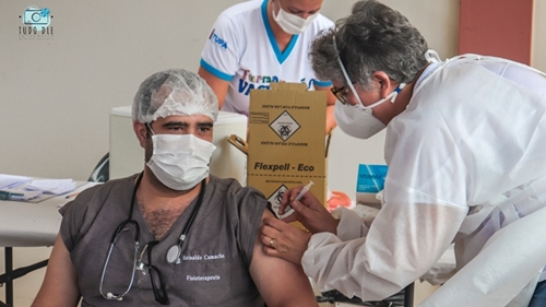 3.754 doses de vacina contra a Covid-19 já foram aplicadas em Tupã. Foto: Maria Ritta.