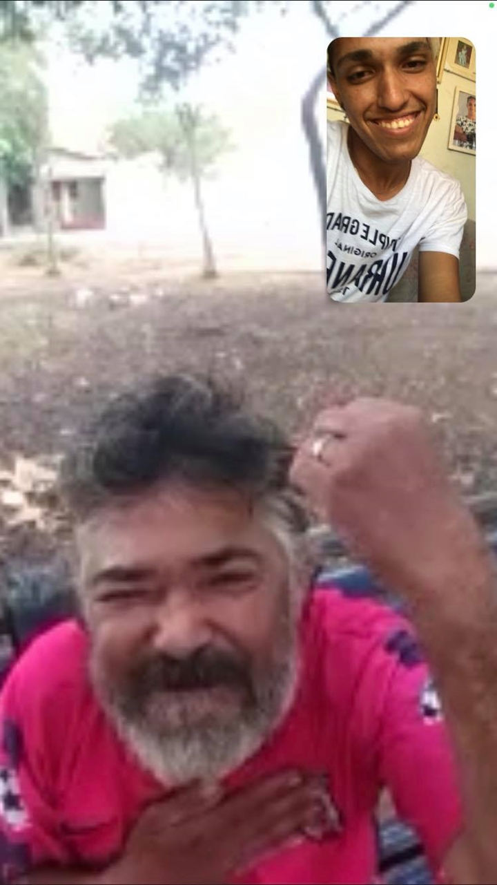 Filho e pai se reencontram após 21 anos. Imagem: Captura de tela.