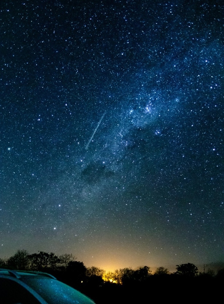 A chuva de meteoros é resultado dos rastros deixados pelo cometa Halley quando passou pela Terra. — Foto: Arquivo pessoal/Nivardo Melo