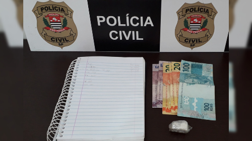 Polícia Civil de Bastos prende jovem de 26 anos por tráfico de drogas nesta terça-feira (28) - Foto/Polícia Civil de Bastos