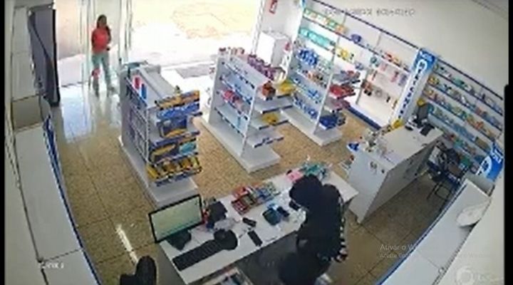 Ladrão armado com canivete assalta farmácia em Iacri / Foto: Reprodução tupãense notícias
