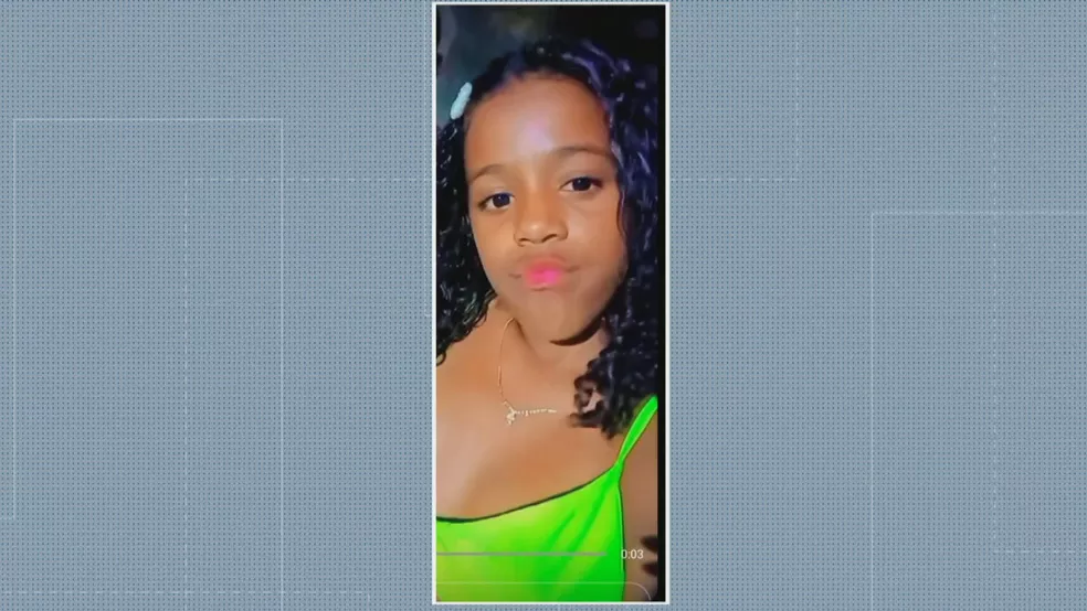 A menina Raquel Antunes da Silva, de 11 anos — Foto: Reprodução/TV Globo