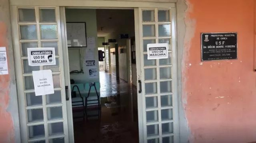 Posto de saúde interrompe atendimento após ser furtado e vandalizado em Garça — Foto: Prefeitura de Garça/Divulgação