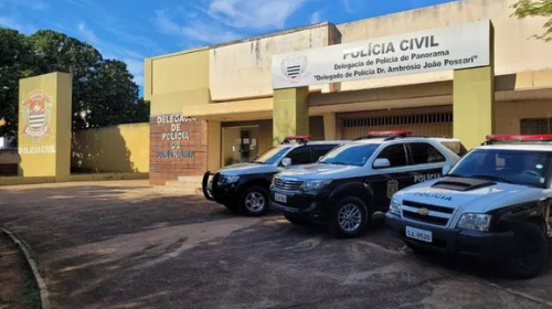 Delegacia da Polícia Civil, em Panorama (SP) — Foto: Polícia Civil