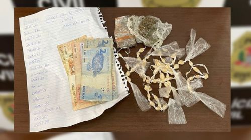 Adolescente é apreendido pela quinta vez por tráfico de drogas em Tupã/Foto: Divulgação Polícia Civil