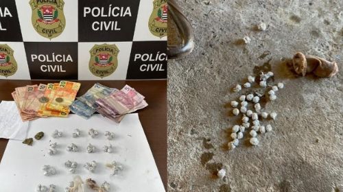 Mulher tenta se livrar de droga em vaso sanitário, mas é presa pela Polícia Civil de Tupã/Foto: Divulgação Polícia Civil