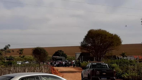 Agentes realizavam fiscalização em propriedade rural de Herculândia — Foto: Reprodução/Redes sociais