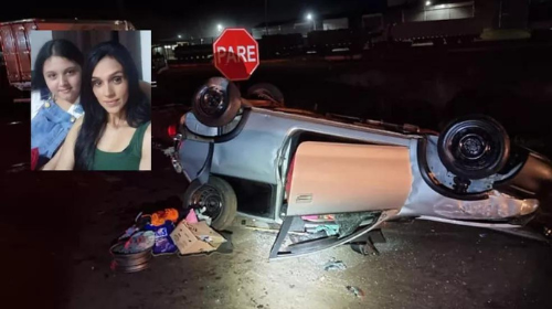 Morre no hospital de Londrina mãe de criança vítima de batida entre carro e caminhão — Foto: Polícia Rodoviária Federal/Divulgação