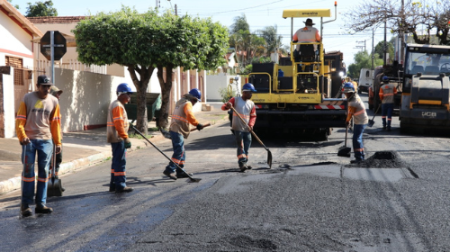 Recape da Lélio Piza foi iniciado nesta quarta-feira (13) - Foto: Prefeitura de Tupã
