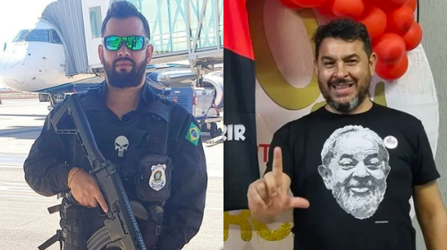 O policial penal federal Jorge José da Rocha Guaranho e o guarda municipal Marcelo Aloízio de Arruda REPRODUÇÃO/REDES SOCIAIS