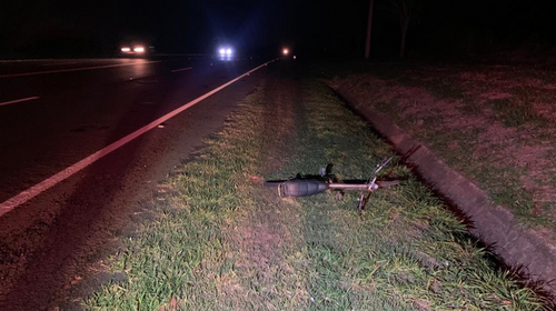 Ciclista fica ferido em acidente com Van na SP-294 - Foto: Cedida