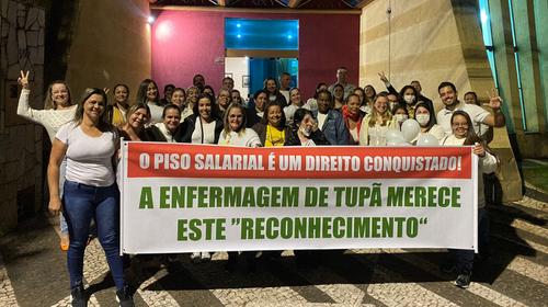 Profissionais da saúde participaram da sessão camarária do dia 22 de agosto e cobraram efetivação do novo piso salarial - Foto: Arquivo