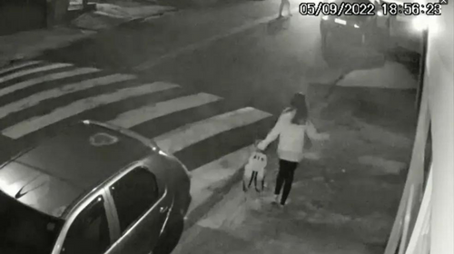 Câmera de segurança registrou menina de 12 anos antes de desaparecer em Salto (SP) — Foto: TV TEM/Reprodução
