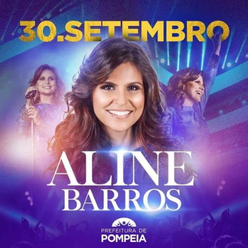 Pompeia vai ter show gratuito da cantora gospel Aline Barros nesta sexta (30) (Foto: Reprodução)