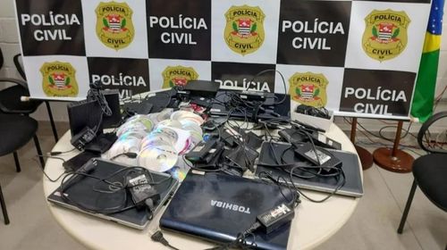 Material apreendido na Operação Artemis que fez prisões em Bauru e Tupã — Foto: Polícia Civil/Divulgação