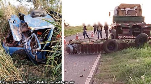Caminhoneiro sofre ferimentos em acidente na vicinal que liga Bastos à rodovia SP-425