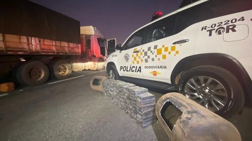 Dois homens são presos por tráfico de droga em Presidente Prudente (SP) — Foto: Polícia Rodoviária