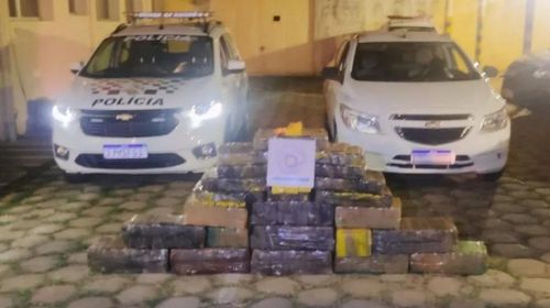 Homem é preso por tráfico de drogas com mais de 300 kg de maconha, em Pirapozinho (SP) — Foto: Polícia Militar