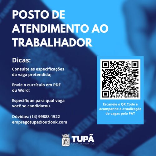 Confira as 98 vagas de emprego divulgadas pelo PAT em Tupã (Foto/Divulgação)