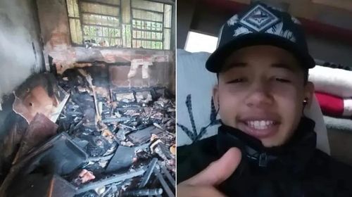 Adolescente arrombou porta para salvar idosa de incêndio em Botucatu — Foto: Arquivo pessoal