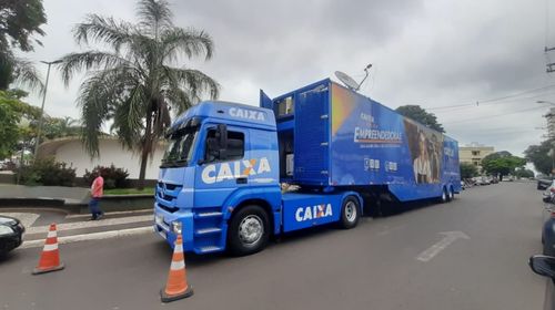 Caminhão Você no Azul chega a Tupã para renegociação/Foto: Bruna de Pieri
