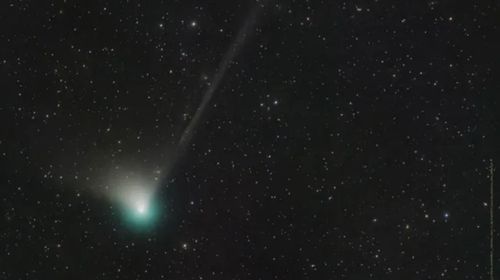 Cometa C/2022 E3 (ZTF) — Foto: Reprodução/NASA/Dan Bartlett