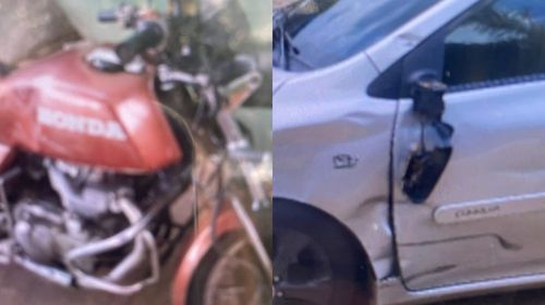 Motociclista fica ferido em acidente na avenida Lélio Piza, em Tupã (Foto/ Cedida Ailime Piva - Tupãense Notícias)