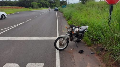 Motociclista fica gravemente ferimento em acidente na vicinal que liga Tupã, Varpa e Bastos (Foto/cedida)