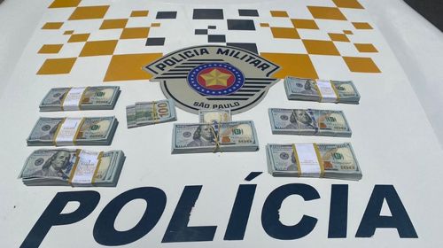 A PMR direcionou a ocorrência à Polícia Federal em Marília (Foto: Polícia Militar Rodoviária/Divulgação) — Foto: Polícia Militar Rodoviária/Divulgação